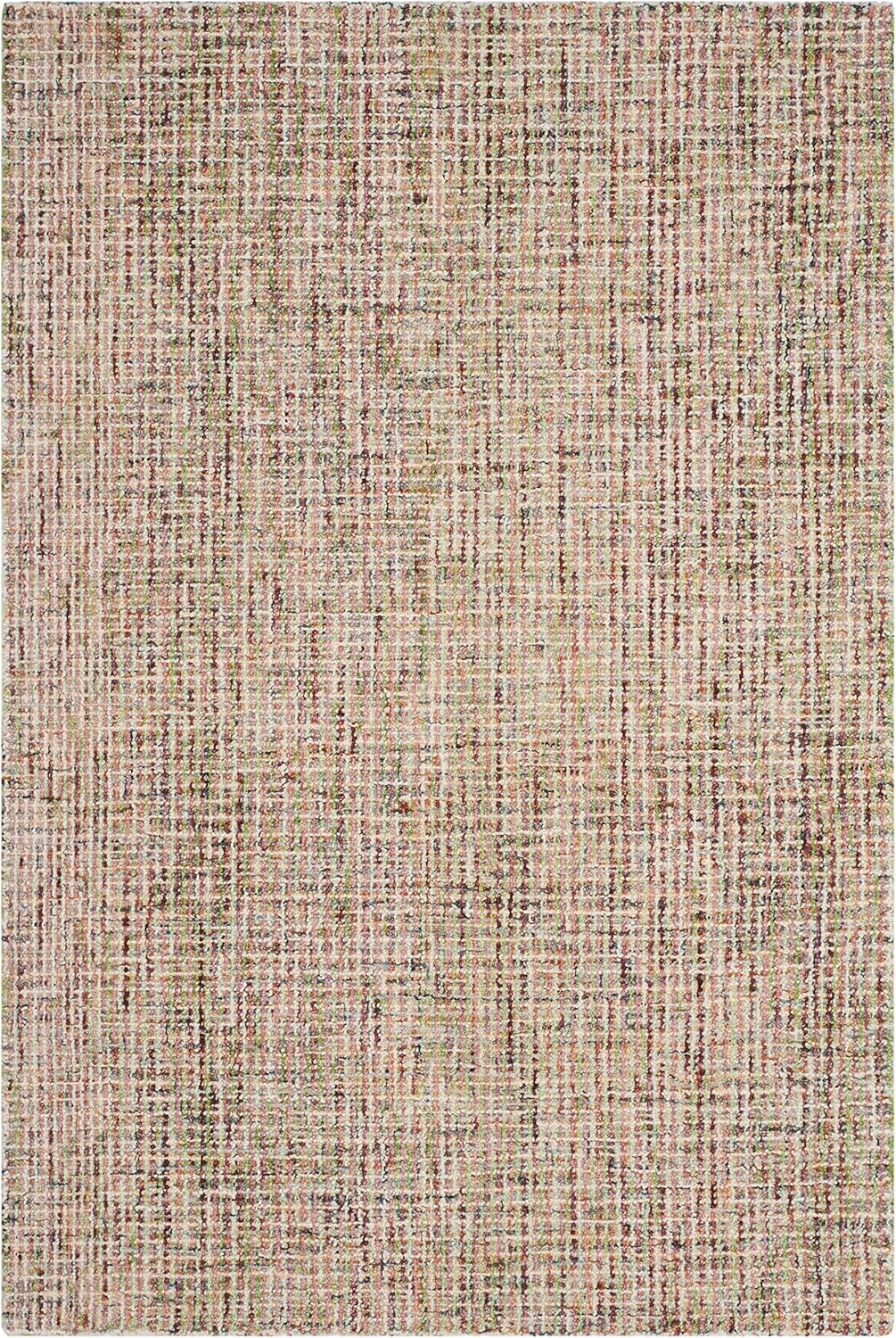 image:imageSAFAVIEH Area Rug 8x10 Abstract Collection Large Light Grey amp Ivory Handmade Wool Ideal for Living Room Bedroom Office Dining Space ABT468FGoldBlue