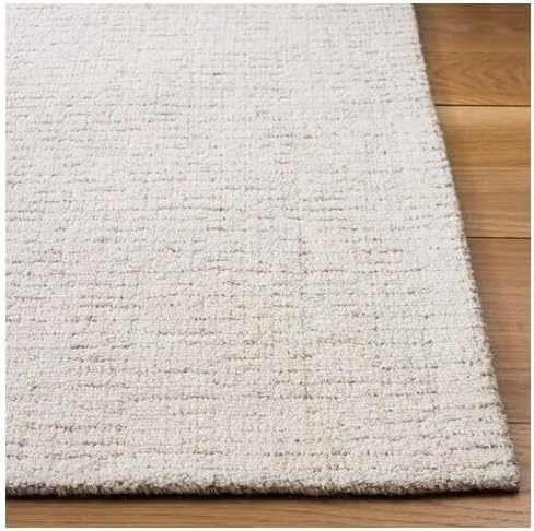 image:imageSAFAVIEH Area Rug 8x10 Abstract Collection Large Light Grey amp Ivory Handmade Wool Ideal for Living Room Bedroom Office Dining Space ABT468FIvoryBeige
