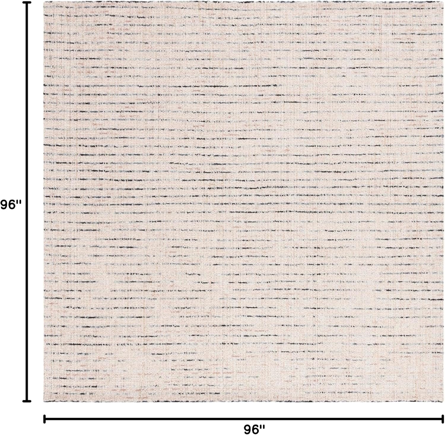 image:imageSAFAVIEH Area Rug 8x10 Abstract Collection Large Light Grey amp Ivory Handmade Wool Ideal for Living Room Bedroom Office Dining Space ABT468FIvoryBlue
