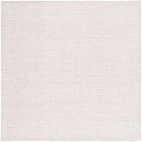image:imageSAFAVIEH Area Rug 8x10 Abstract Collection Large Light Grey amp Ivory Handmade Wool Ideal for Living Room Bedroom Office Dining Space ABT468FIvoryBeige