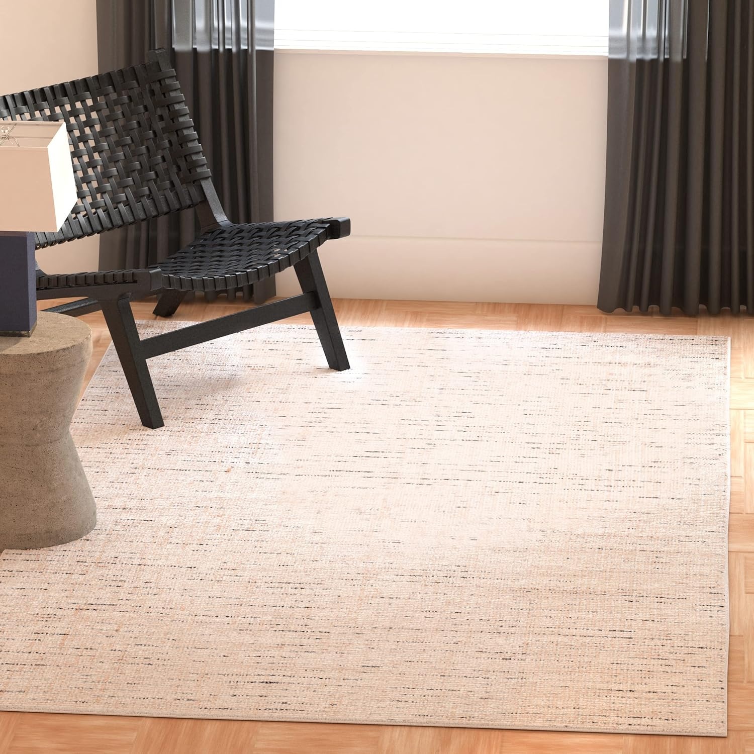 image:imageSAFAVIEH Area Rug 8x10 Abstract Collection Large Light Grey amp Ivory Handmade Wool Ideal for Living Room Bedroom Office Dining Space ABT468FIvoryBlue