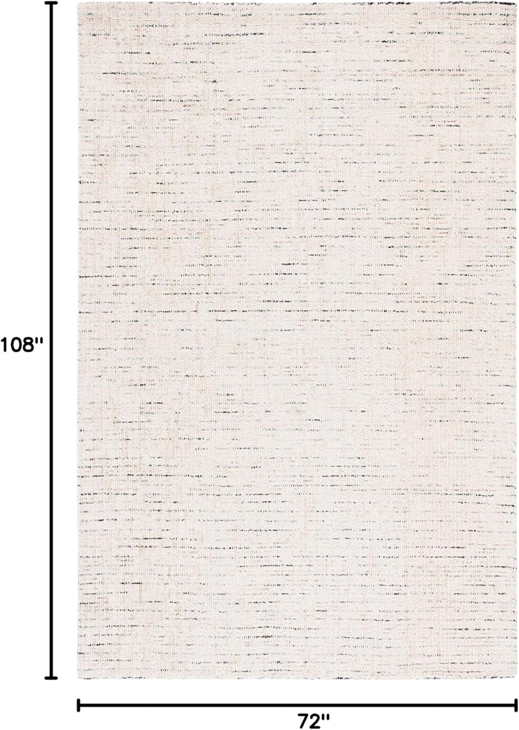 image:imageSAFAVIEH Area Rug 8x10 Abstract Collection Large Light Grey amp Ivory Handmade Wool Ideal for Living Room Bedroom Office Dining Space ABT468FIvoryBlue