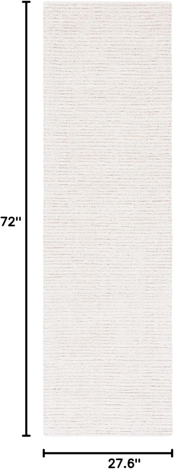 image:imageSAFAVIEH Area Rug 8x10 Abstract Collection Large Light Grey amp Ivory Handmade Wool Ideal for Living Room Bedroom Office Dining Space ABT468FIvoryBeige