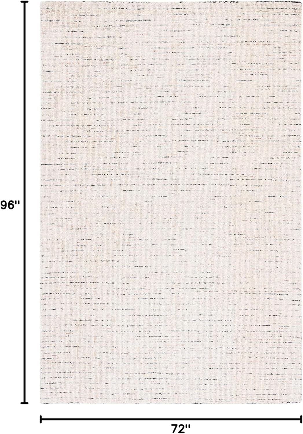 image:imageSAFAVIEH Area Rug 8x10 Abstract Collection Large Light Grey amp Ivory Handmade Wool Ideal for Living Room Bedroom Office Dining Space ABT468FIvoryBlue