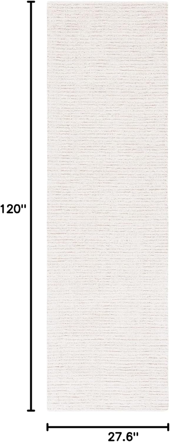 image:imageSAFAVIEH Area Rug 8x10 Abstract Collection Large Light Grey amp Ivory Handmade Wool Ideal for Living Room Bedroom Office Dining Space ABT468FIvoryBeige