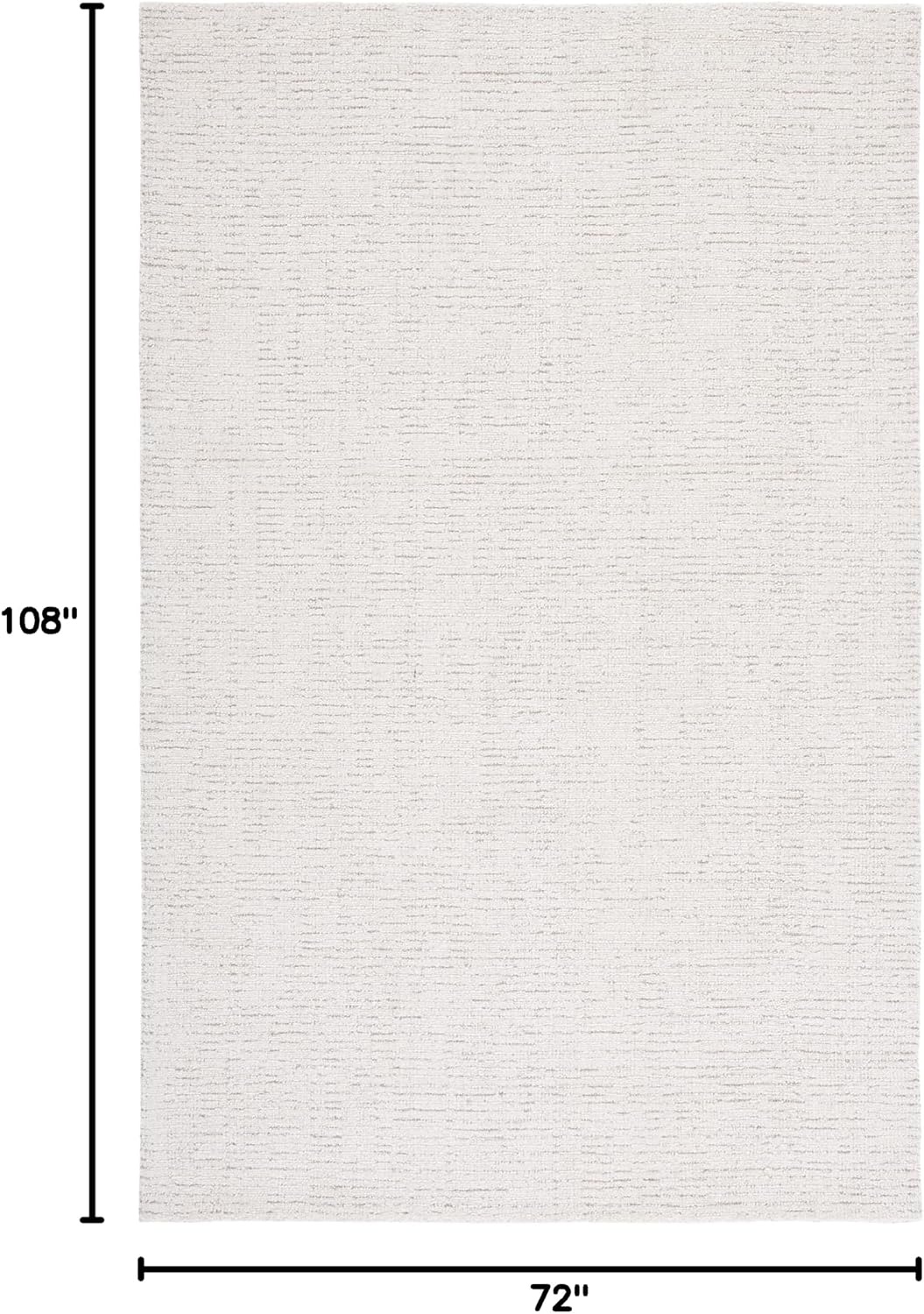image:imageSAFAVIEH Area Rug 8x10 Abstract Collection Large Light Grey amp Ivory Handmade Wool Ideal for Living Room Bedroom Office Dining Space ABT468FIvoryBeige