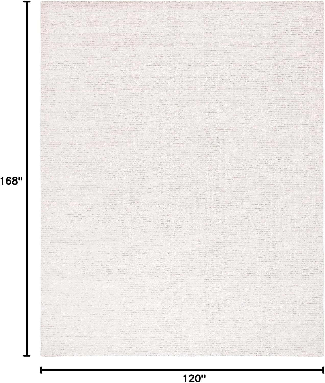 image:imageSAFAVIEH Area Rug 8x10 Abstract Collection Large Light Grey amp Ivory Handmade Wool Ideal for Living Room Bedroom Office Dining Space ABT468FIvoryBeige