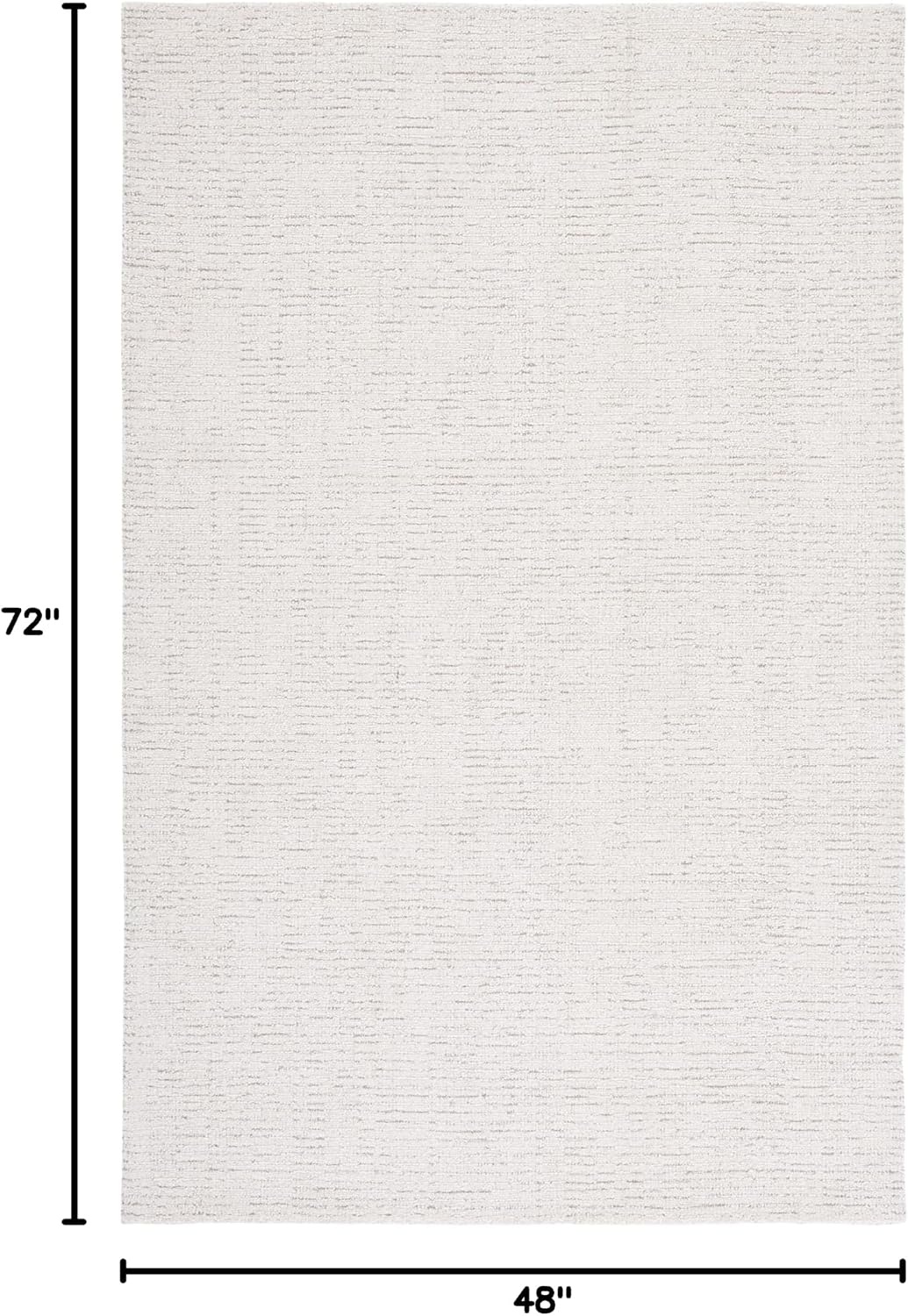 image:imageSAFAVIEH Area Rug 8x10 Abstract Collection Large Light Grey amp Ivory Handmade Wool Ideal for Living Room Bedroom Office Dining Space ABT468FIvoryBeige