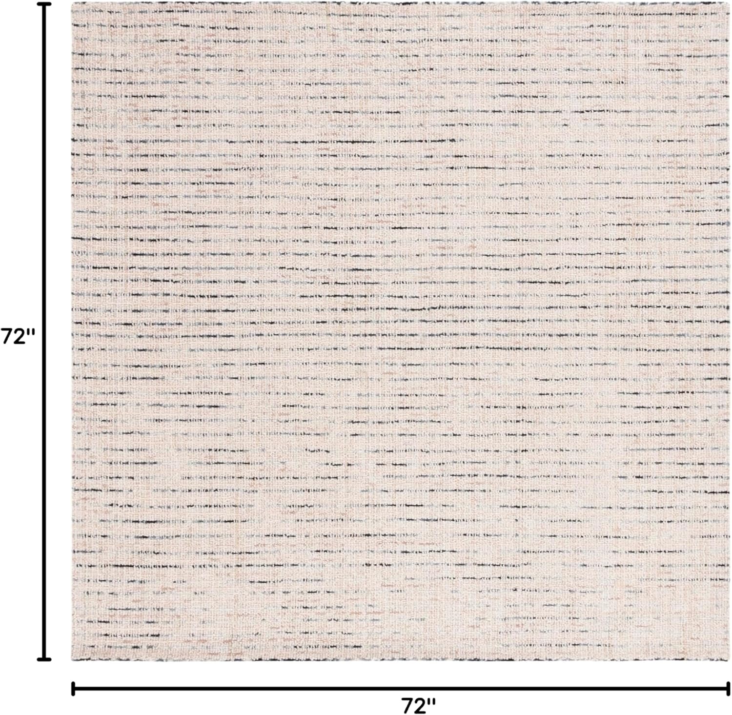 image:imageSAFAVIEH Area Rug 8x10 Abstract Collection Large Light Grey amp Ivory Handmade Wool Ideal for Living Room Bedroom Office Dining Space ABT468FIvoryBlue