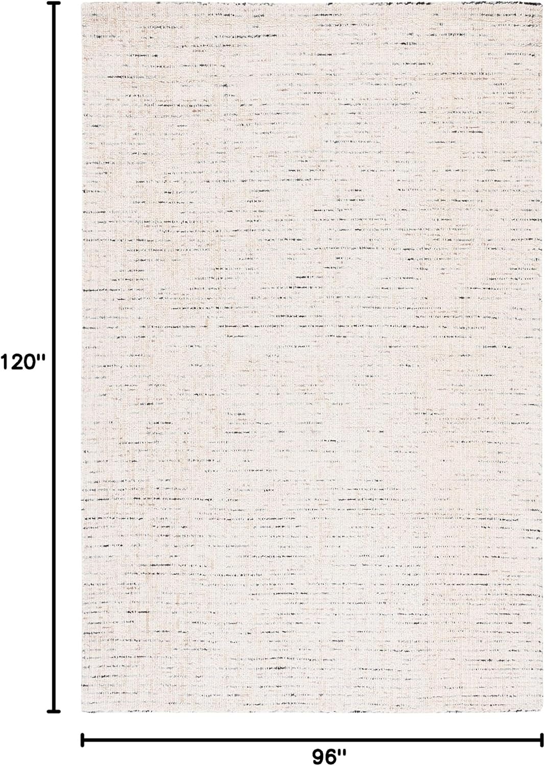 image:imageSAFAVIEH Area Rug 8x10 Abstract Collection Large Light Grey amp Ivory Handmade Wool Ideal for Living Room Bedroom Office Dining Space ABT468FIvoryBlue