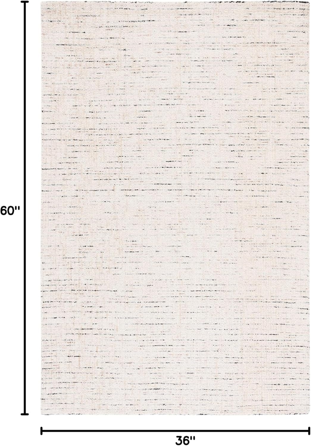 image:imageSAFAVIEH Area Rug 8x10 Abstract Collection Large Light Grey amp Ivory Handmade Wool Ideal for Living Room Bedroom Office Dining Space ABT468FIvoryBlue
