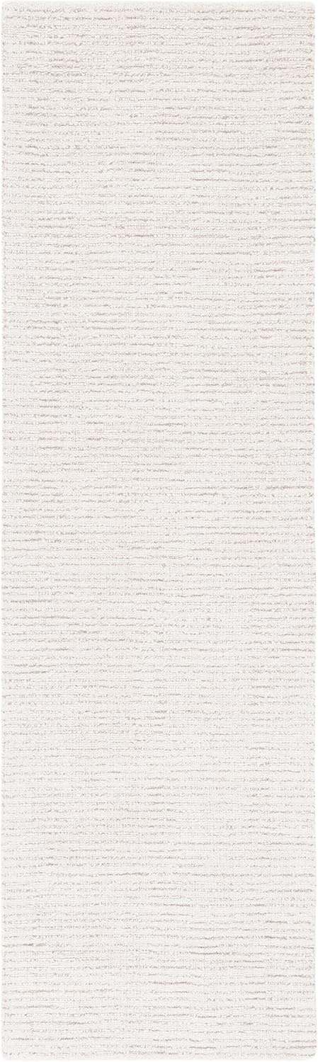 image:imageSAFAVIEH Area Rug 8x10 Abstract Collection Large Light Grey amp Ivory Handmade Wool Ideal for Living Room Bedroom Office Dining Space ABT468FIvoryBeige