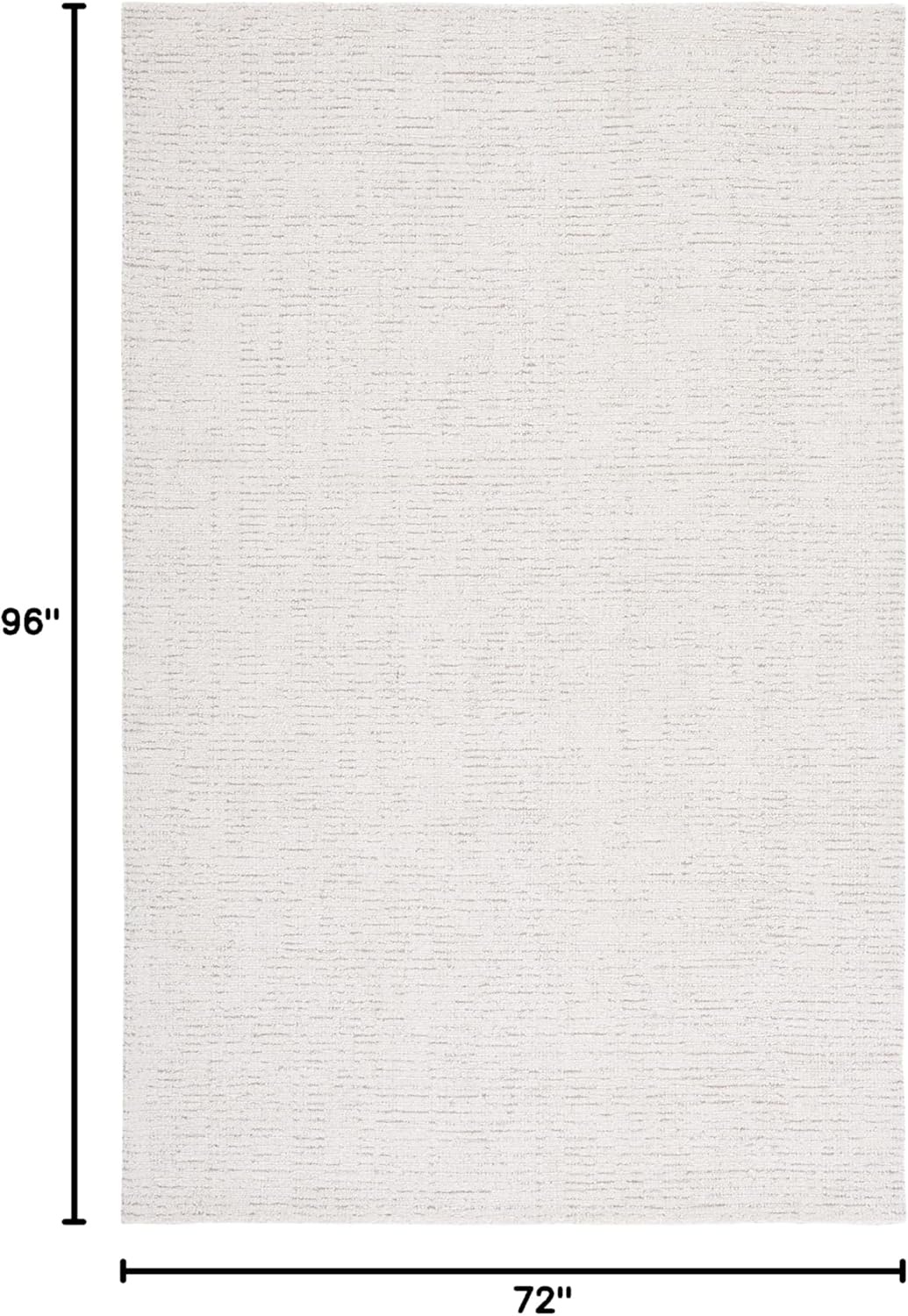 image:imageSAFAVIEH Area Rug 8x10 Abstract Collection Large Light Grey amp Ivory Handmade Wool Ideal for Living Room Bedroom Office Dining Space ABT468FIvoryBeige