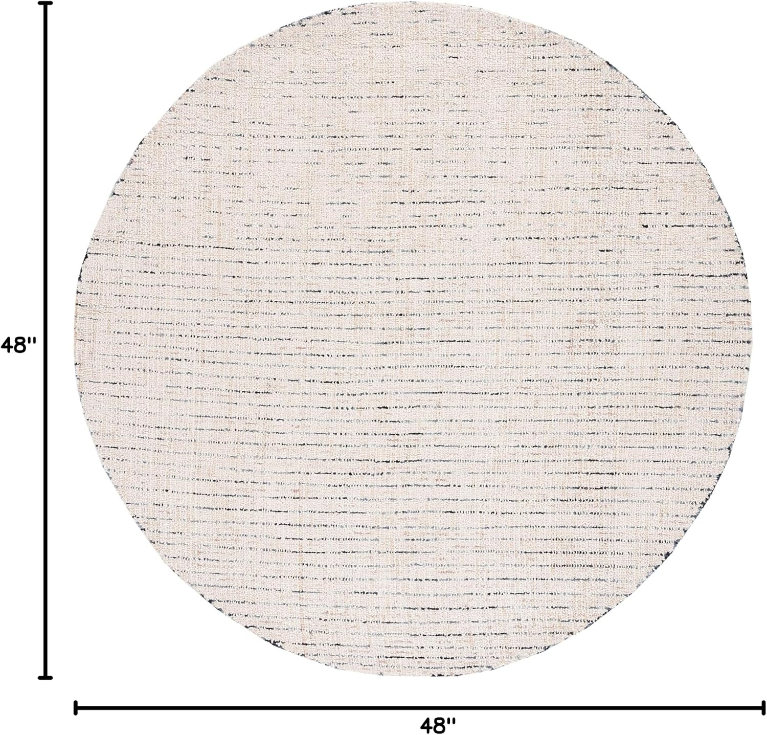 image:imageSAFAVIEH Area Rug 8x10 Abstract Collection Large Light Grey amp Ivory Handmade Wool Ideal for Living Room Bedroom Office Dining Space ABT468FIvoryBlue