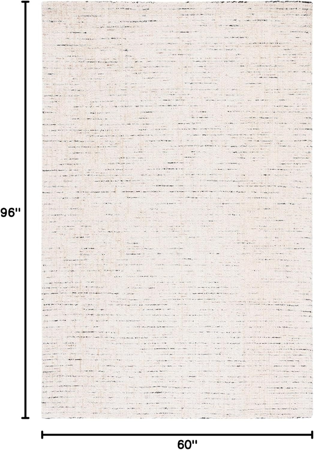 image:imageSAFAVIEH Area Rug 8x10 Abstract Collection Large Light Grey amp Ivory Handmade Wool Ideal for Living Room Bedroom Office Dining Space ABT468FIvoryBlue