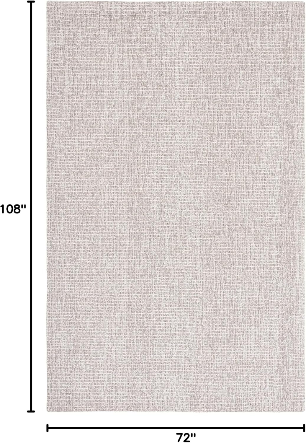 image:imageSAFAVIEH Area Rug 8x10 Abstract Collection Large Light Grey amp Ivory Handmade Wool Ideal for Living Room Bedroom Office Dining Space ABT468FIvoryGrey