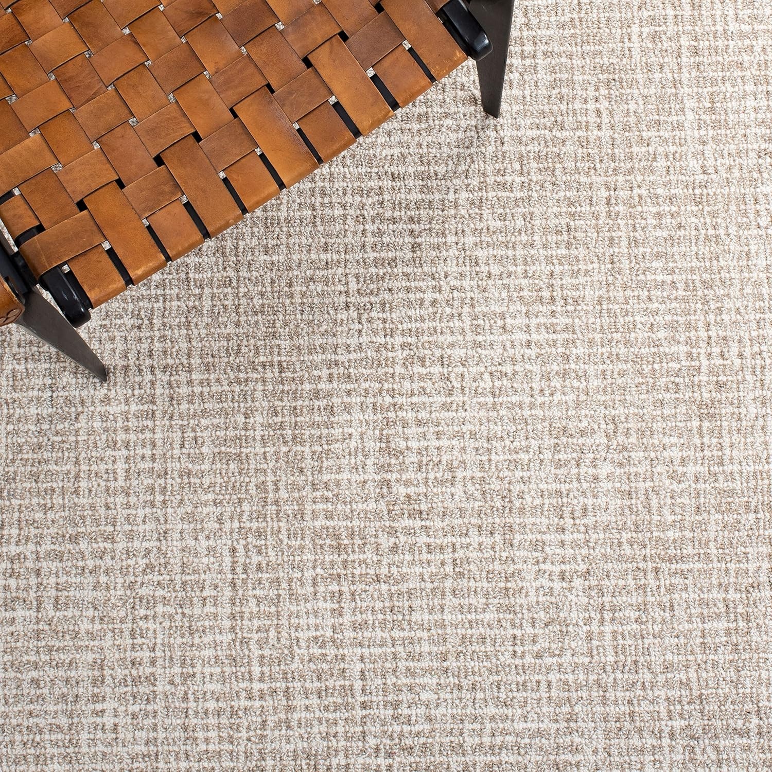 image:imageSAFAVIEH Area Rug 8x10 Abstract Collection Large Light Grey amp Ivory Handmade Wool Ideal for Living Room Bedroom Office Dining Space ABT468FIvoryGrey