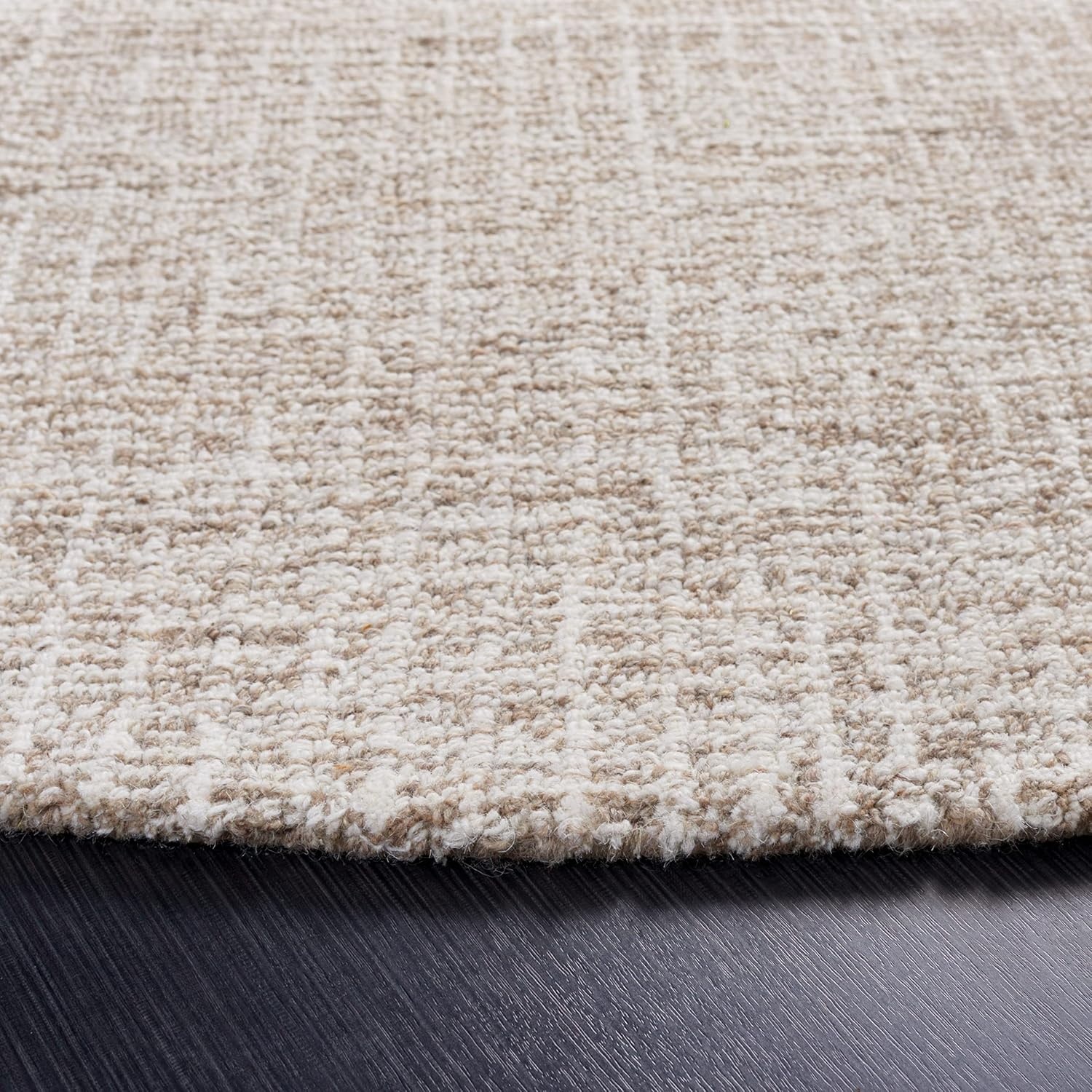 image:imageSAFAVIEH Area Rug 8x10 Abstract Collection Large Light Grey amp Ivory Handmade Wool Ideal for Living Room Bedroom Office Dining Space ABT468FIvoryGrey