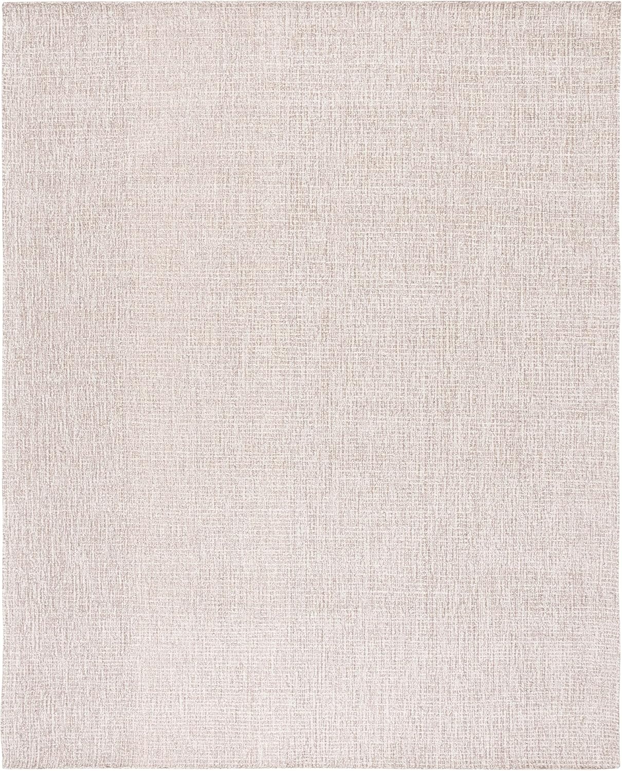 image:imageSAFAVIEH Area Rug 8x10 Abstract Collection Large Light Grey amp Ivory Handmade Wool Ideal for Living Room Bedroom Office Dining Space ABT468FIvoryGrey