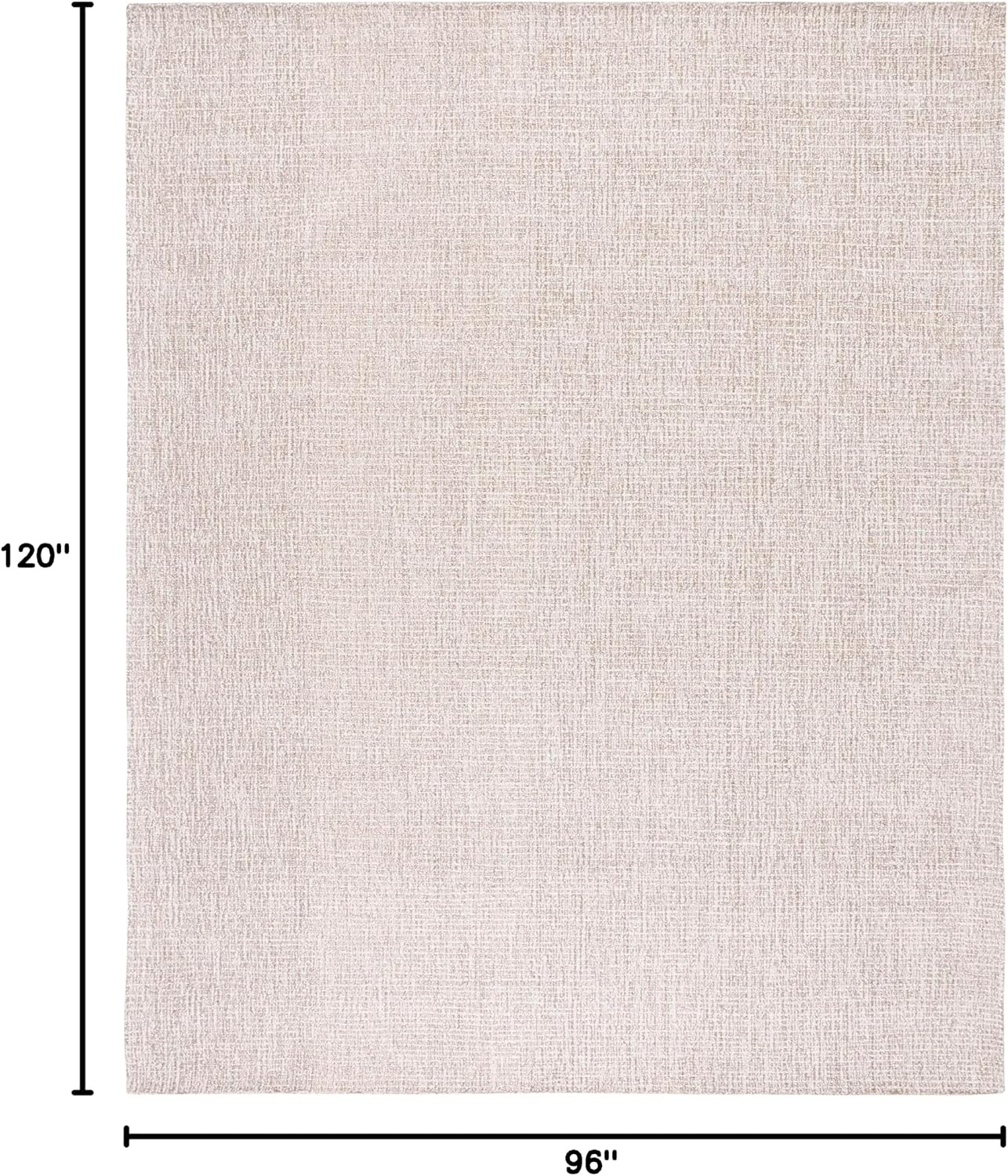 image:imageSAFAVIEH Area Rug 8x10 Abstract Collection Large Light Grey amp Ivory Handmade Wool Ideal for Living Room Bedroom Office Dining Space ABT468FIvoryGrey