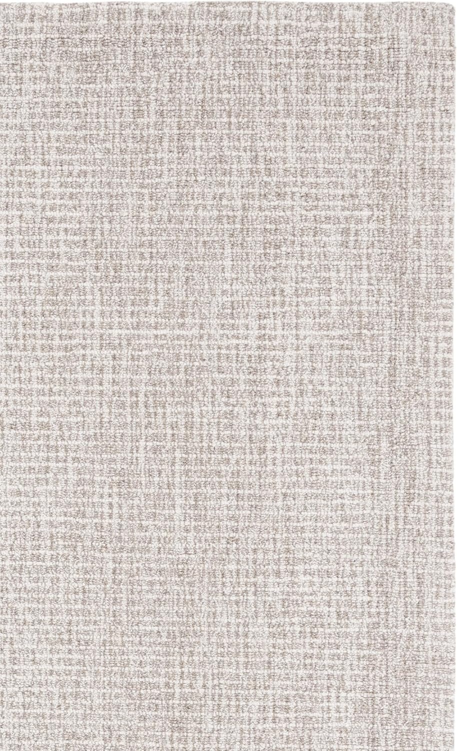 image:imageSAFAVIEH Area Rug 8x10 Abstract Collection Large Light Grey amp Ivory Handmade Wool Ideal for Living Room Bedroom Office Dining Space ABT468FIvoryGrey