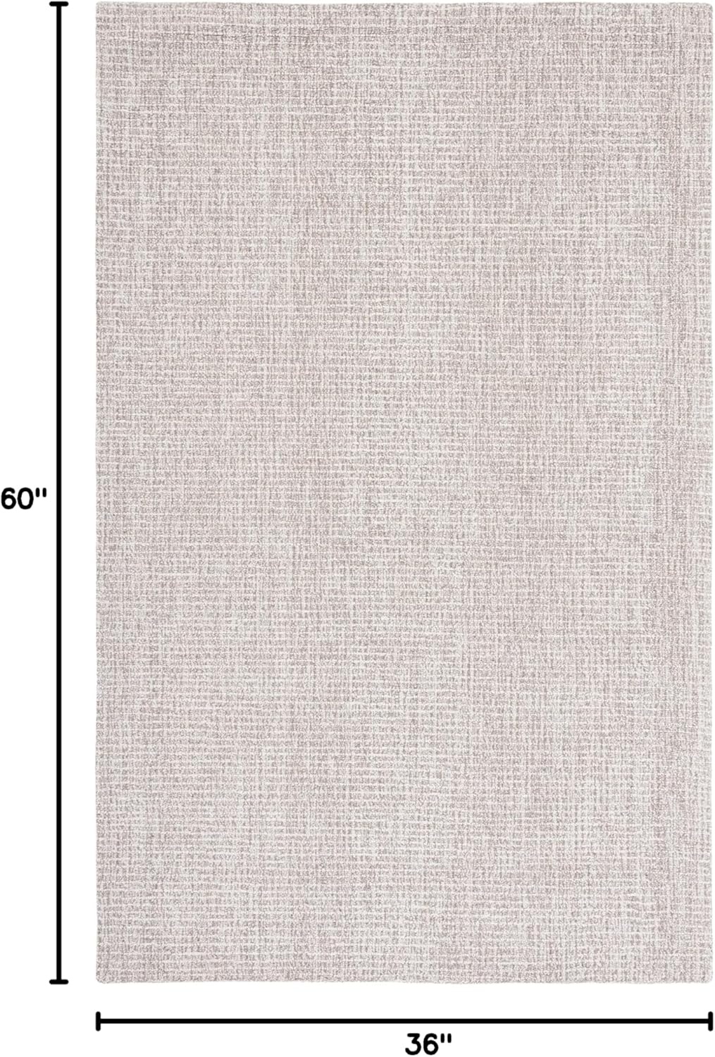 image:imageSAFAVIEH Area Rug 8x10 Abstract Collection Large Light Grey amp Ivory Handmade Wool Ideal for Living Room Bedroom Office Dining Space ABT468FIvoryGrey