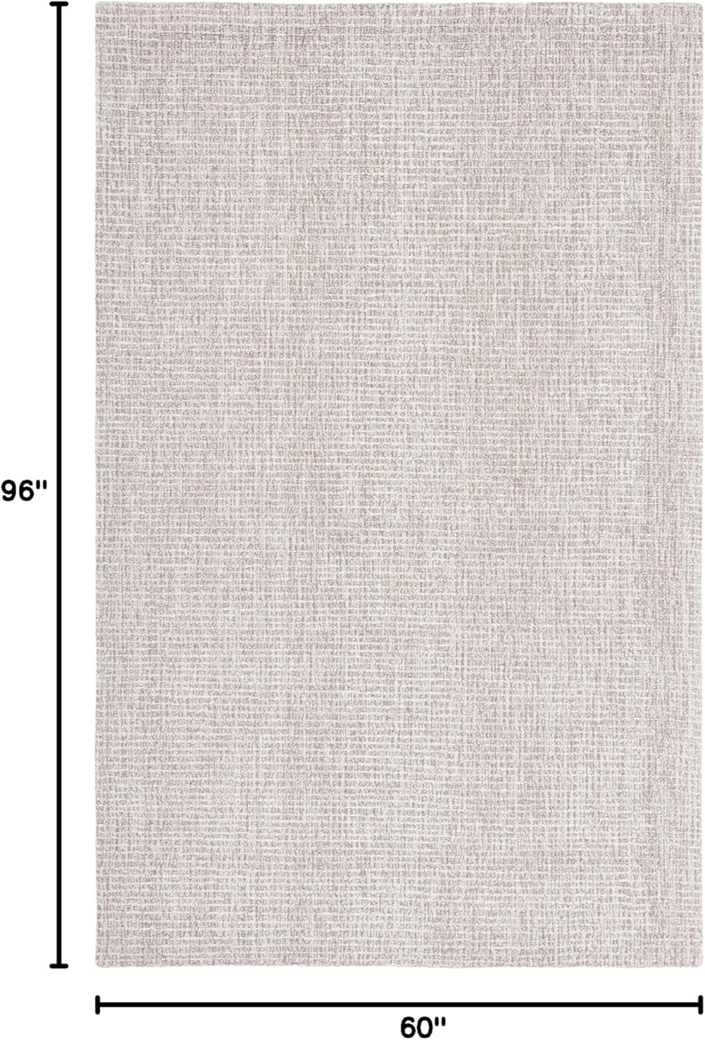 image:imageSAFAVIEH Area Rug 8x10 Abstract Collection Large Light Grey amp Ivory Handmade Wool Ideal for Living Room Bedroom Office Dining Space ABT468FIvoryGrey