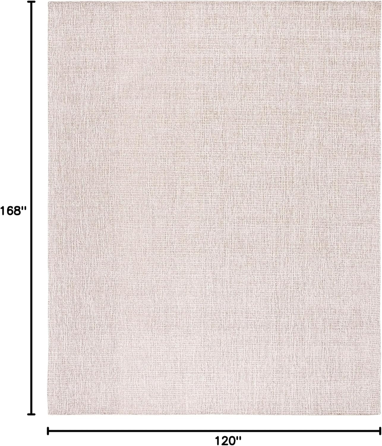 image:imageSAFAVIEH Area Rug 8x10 Abstract Collection Large Light Grey amp Ivory Handmade Wool Ideal for Living Room Bedroom Office Dining Space ABT468FIvoryGrey
