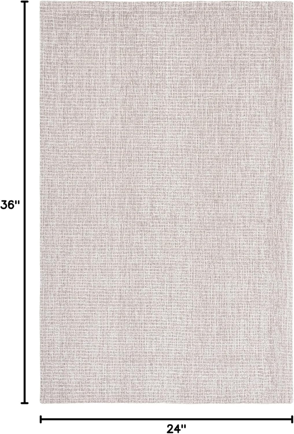 image:imageSAFAVIEH Area Rug 8x10 Abstract Collection Large Light Grey amp Ivory Handmade Wool Ideal for Living Room Bedroom Office Dining Space ABT468FIvoryGrey