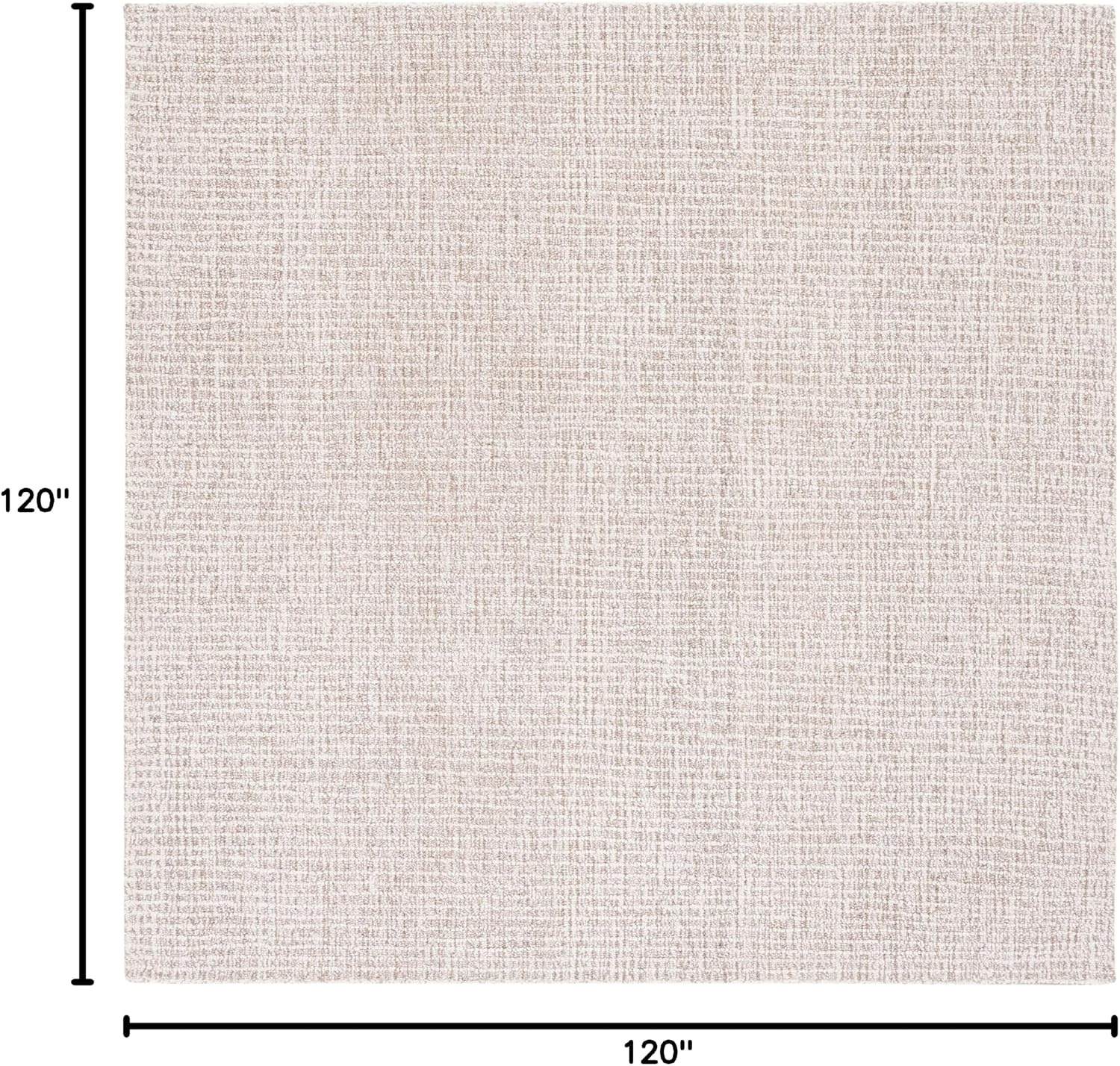 image:imageSAFAVIEH Area Rug 8x10 Abstract Collection Large Light Grey amp Ivory Handmade Wool Ideal for Living Room Bedroom Office Dining Space ABT468FIvoryGrey