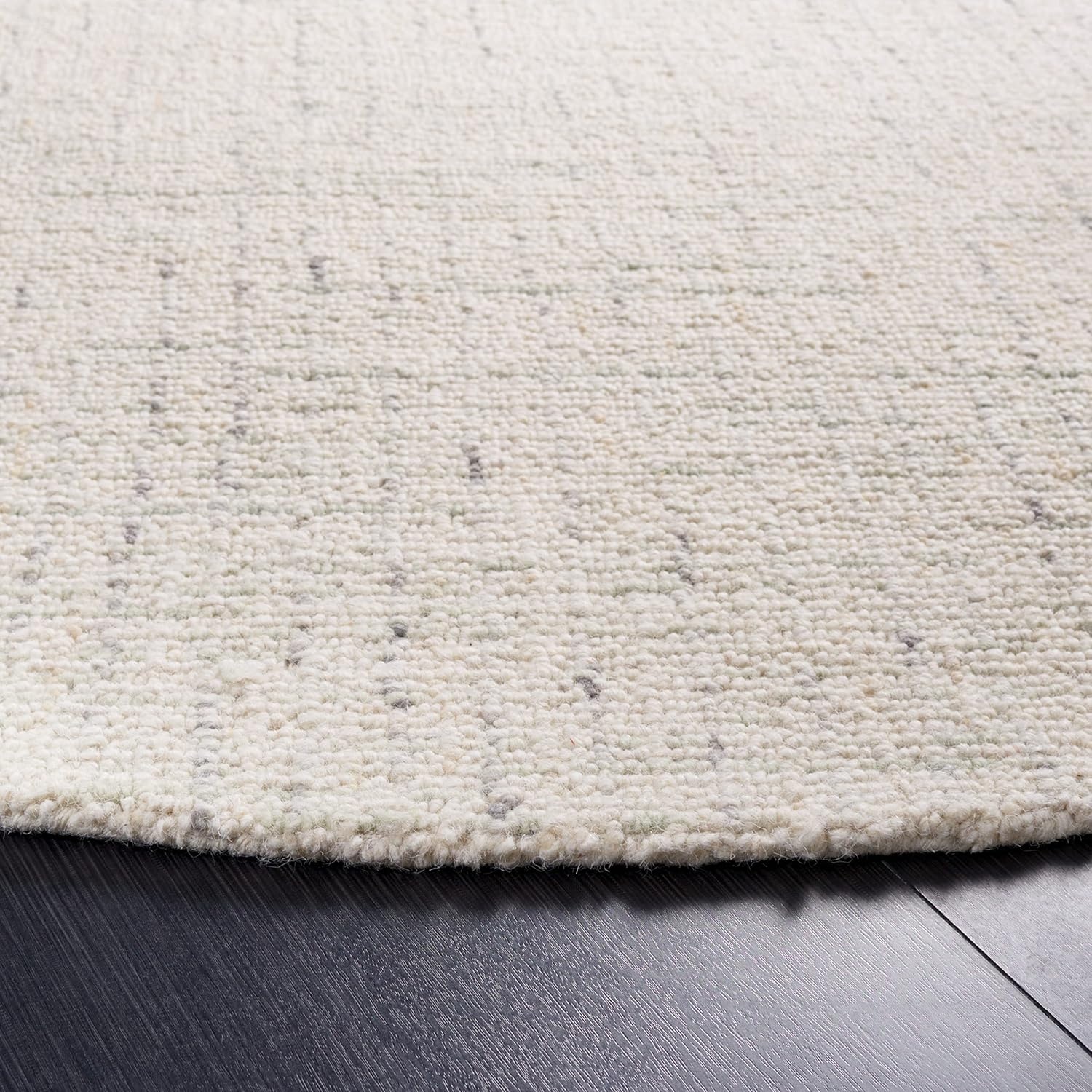 image:imageSAFAVIEH Area Rug 8x10 Abstract Collection Large Light Grey amp Ivory Handmade Wool Ideal for Living Room Bedroom Office Dining Space ABT468FIvoryLight Grey