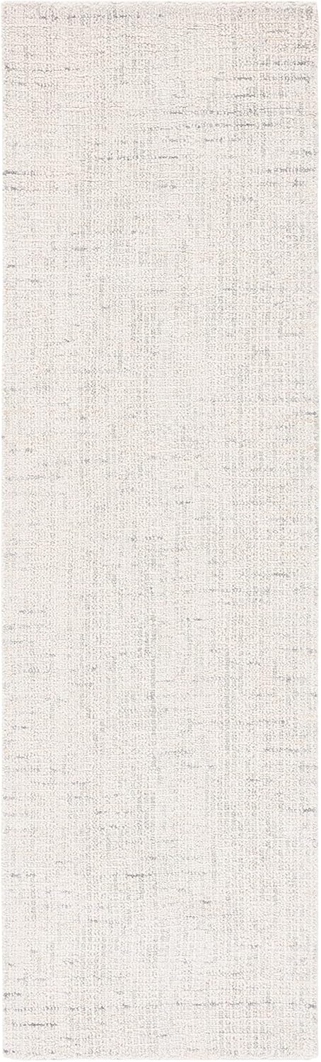 image:imageSAFAVIEH Area Rug 8x10 Abstract Collection Large Light Grey amp Ivory Handmade Wool Ideal for Living Room Bedroom Office Dining Space ABT468FIvoryLight Grey
