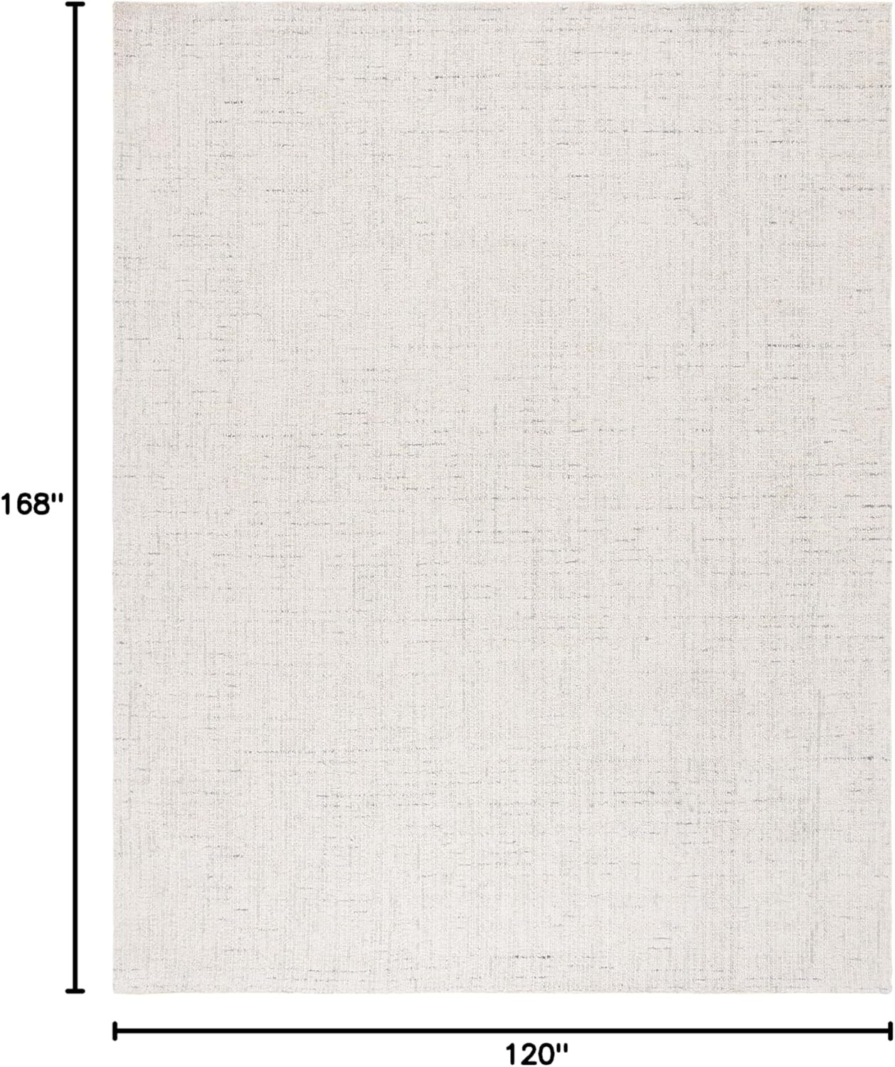 image:imageSAFAVIEH Area Rug 8x10 Abstract Collection Large Light Grey amp Ivory Handmade Wool Ideal for Living Room Bedroom Office Dining Space ABT468FIvoryLight Grey