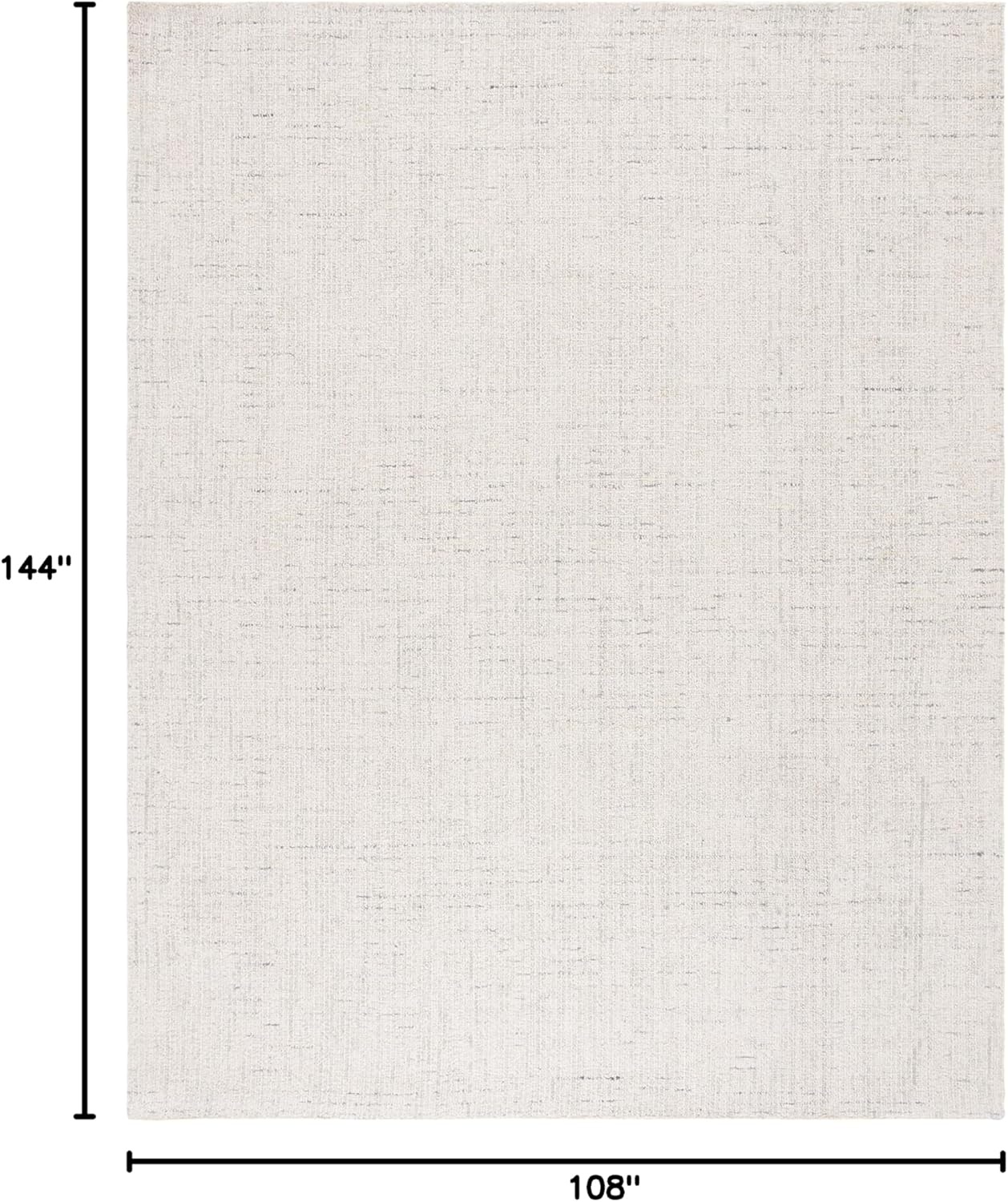 image:imageSAFAVIEH Area Rug 8x10 Abstract Collection Large Light Grey amp Ivory Handmade Wool Ideal for Living Room Bedroom Office Dining Space ABT468FIvoryLight Grey