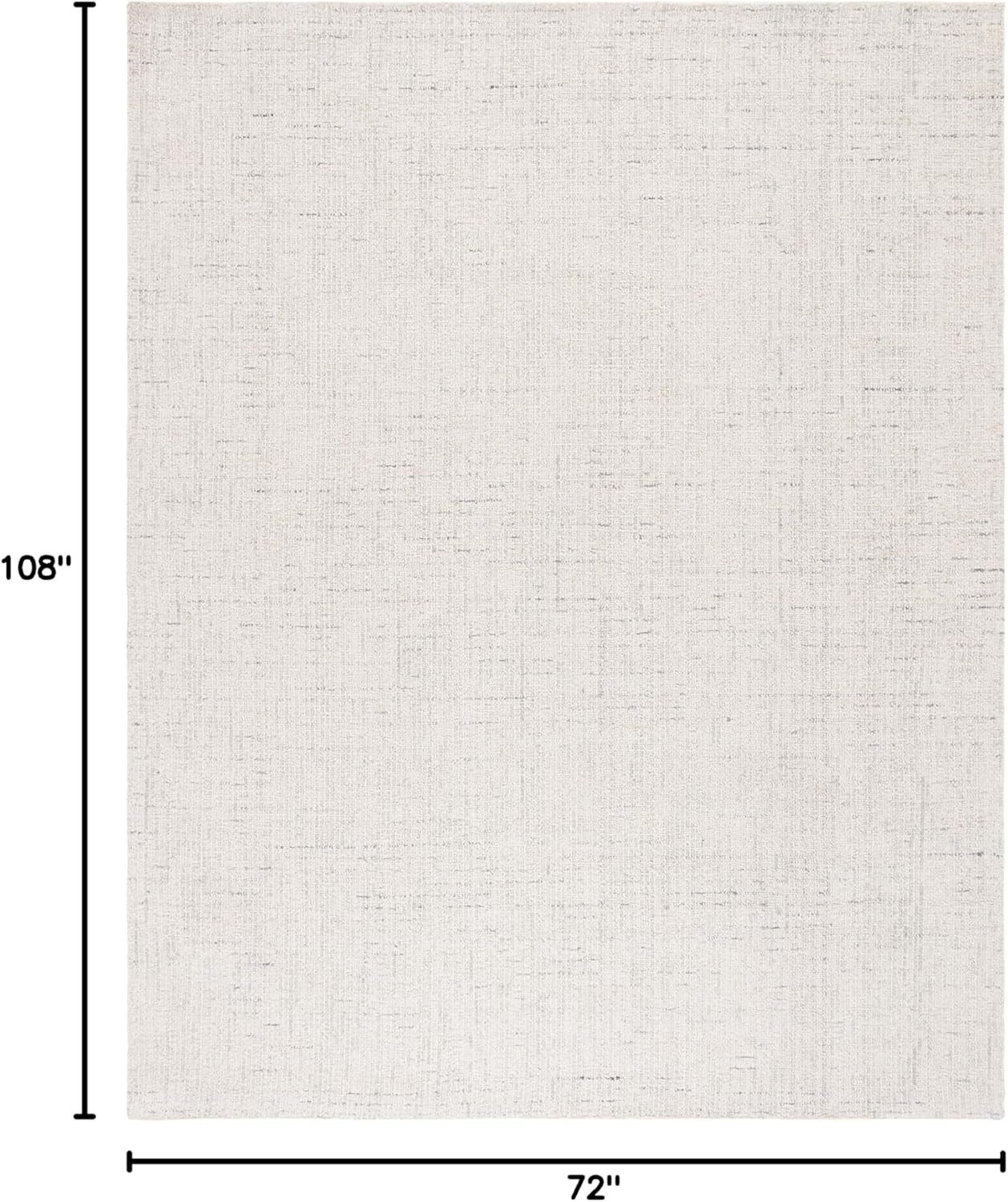 image:imageSAFAVIEH Area Rug 8x10 Abstract Collection Large Light Grey amp Ivory Handmade Wool Ideal for Living Room Bedroom Office Dining Space ABT468FIvoryLight Grey