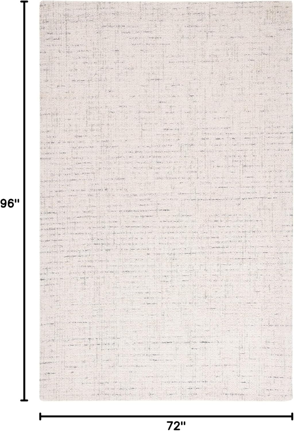 image:imageSAFAVIEH Area Rug 8x10 Abstract Collection Large Light Grey amp Ivory Handmade Wool Ideal for Living Room Bedroom Office Dining Space ABT468FIvoryLight Grey