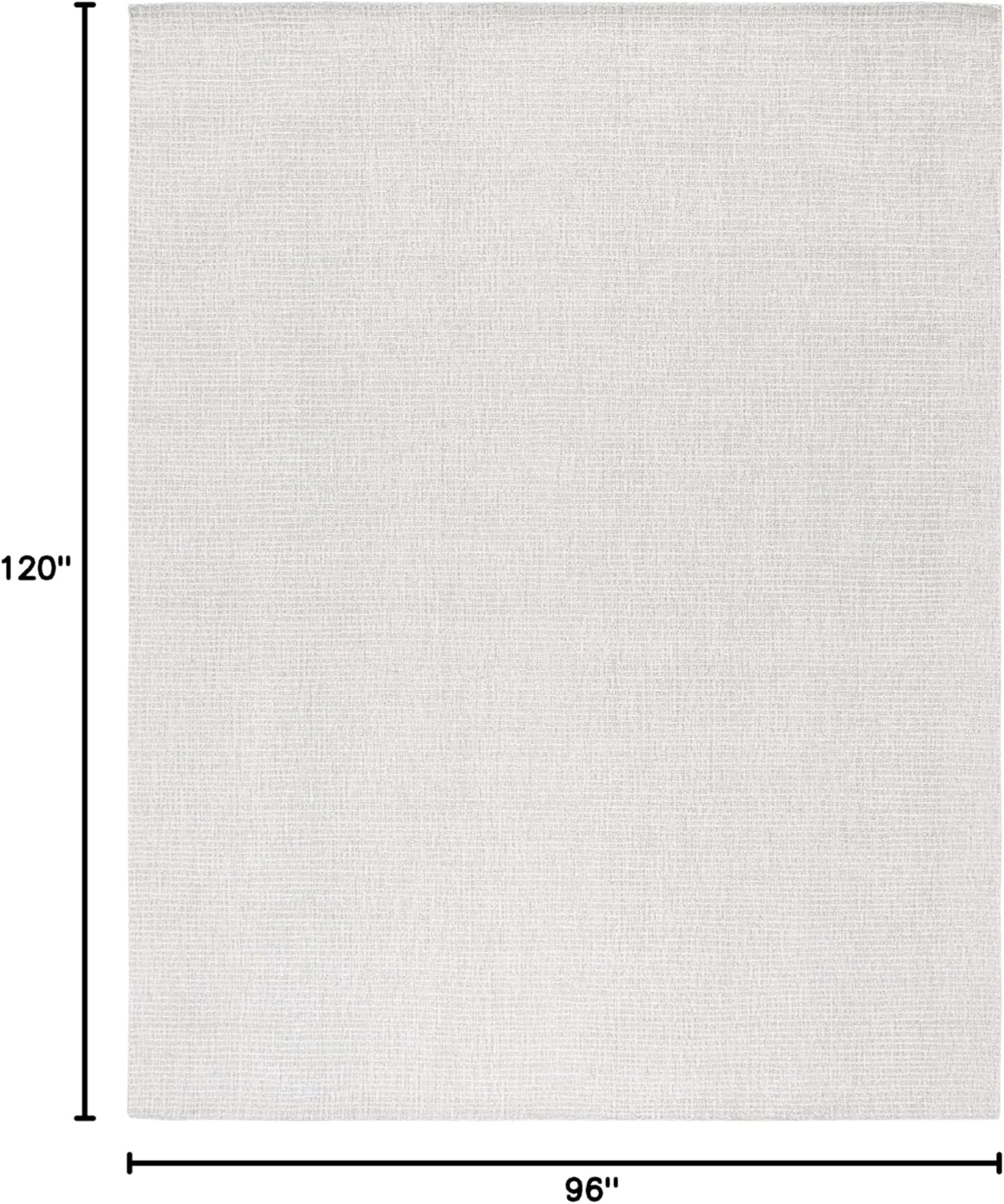 image:imageSAFAVIEH Area Rug 8x10 Abstract Collection Large Light Grey amp Ivory Handmade Wool Ideal for Living Room Bedroom Office Dining Space ABT468FLight GreyIvory