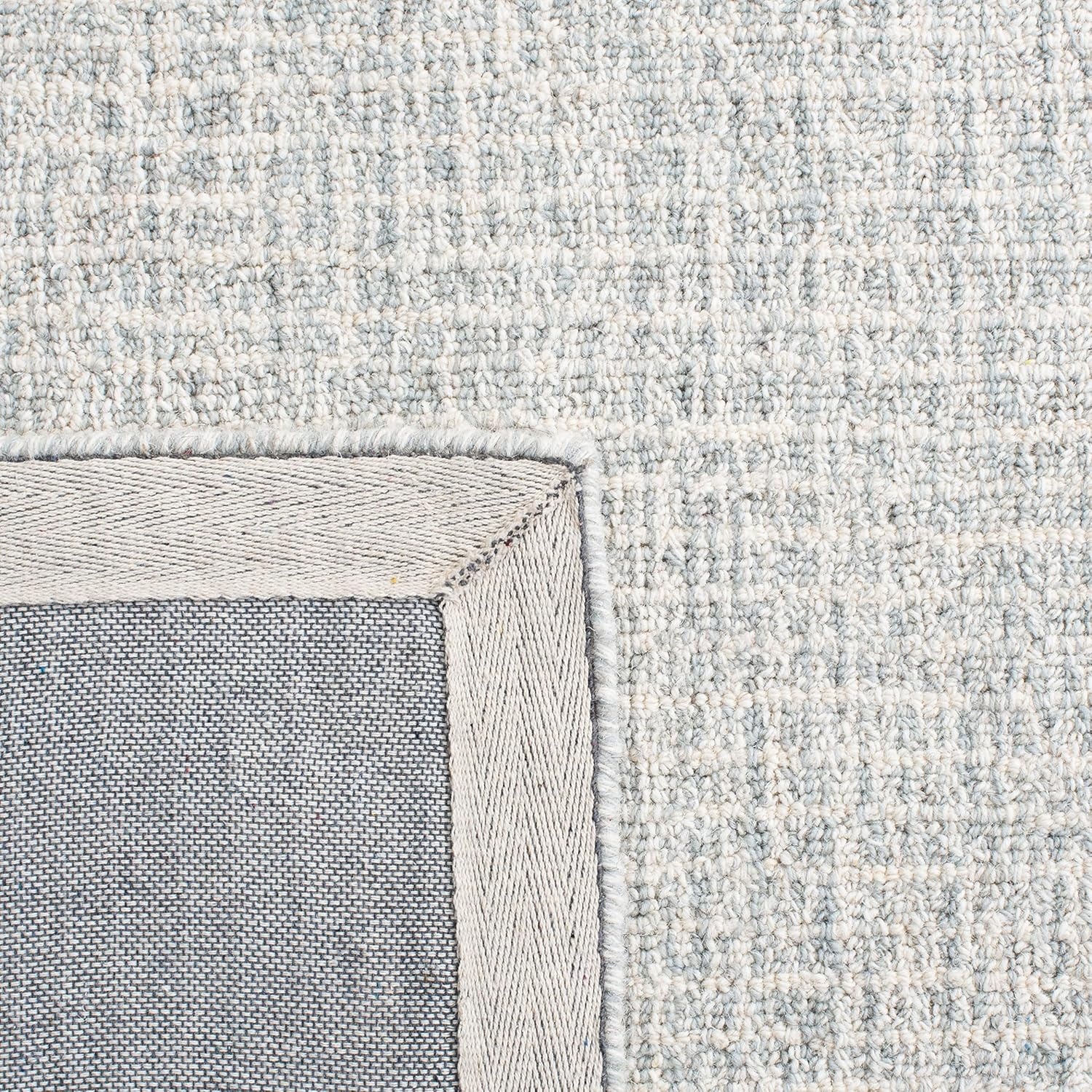 image:imageSAFAVIEH Area Rug 8x10 Abstract Collection Large Light Grey amp Ivory Handmade Wool Ideal for Living Room Bedroom Office Dining Space ABT468FLight GreyIvory