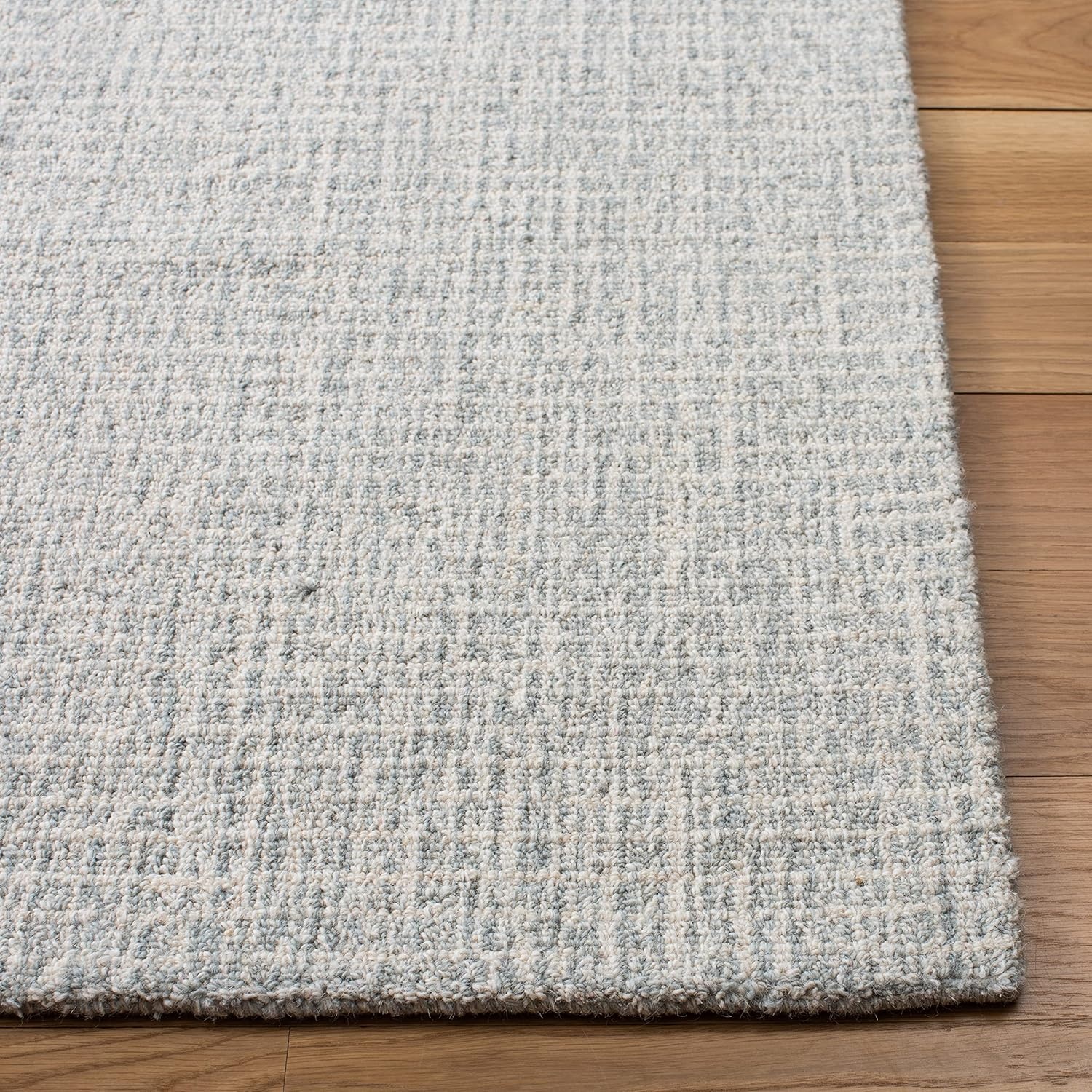 image:imageSAFAVIEH Area Rug 8x10 Abstract Collection Large Light Grey amp Ivory Handmade Wool Ideal for Living Room Bedroom Office Dining Space ABT468FLight GreyIvory