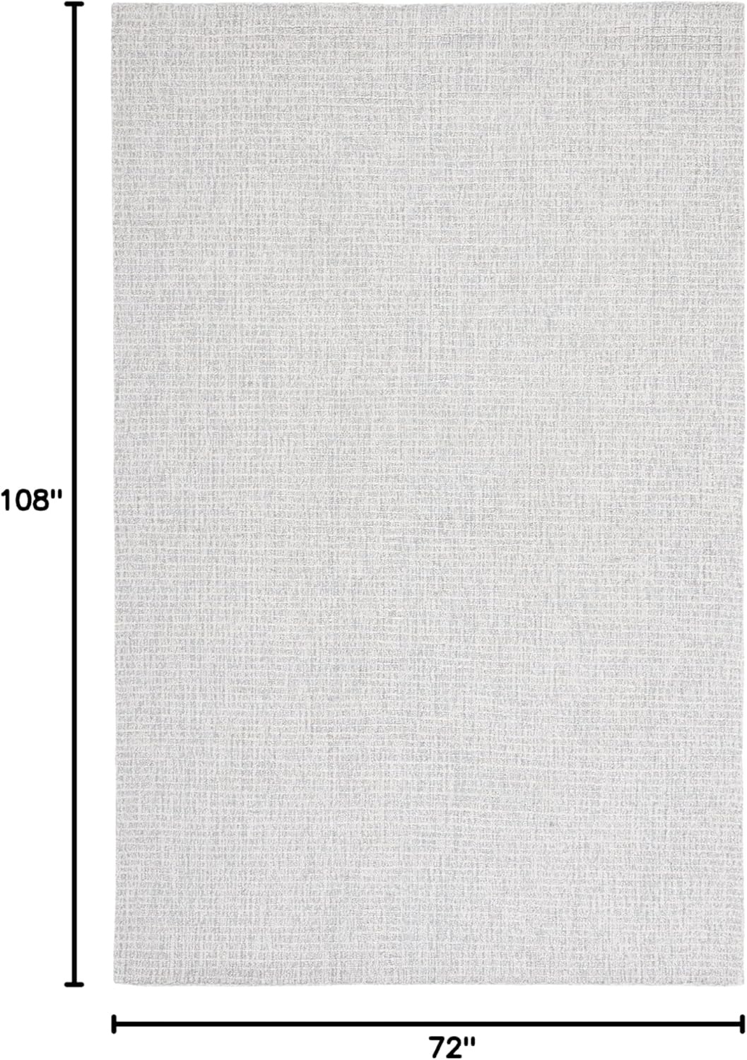 image:imageSAFAVIEH Area Rug 8x10 Abstract Collection Large Light Grey amp Ivory Handmade Wool Ideal for Living Room Bedroom Office Dining Space ABT468FLight GreyIvory