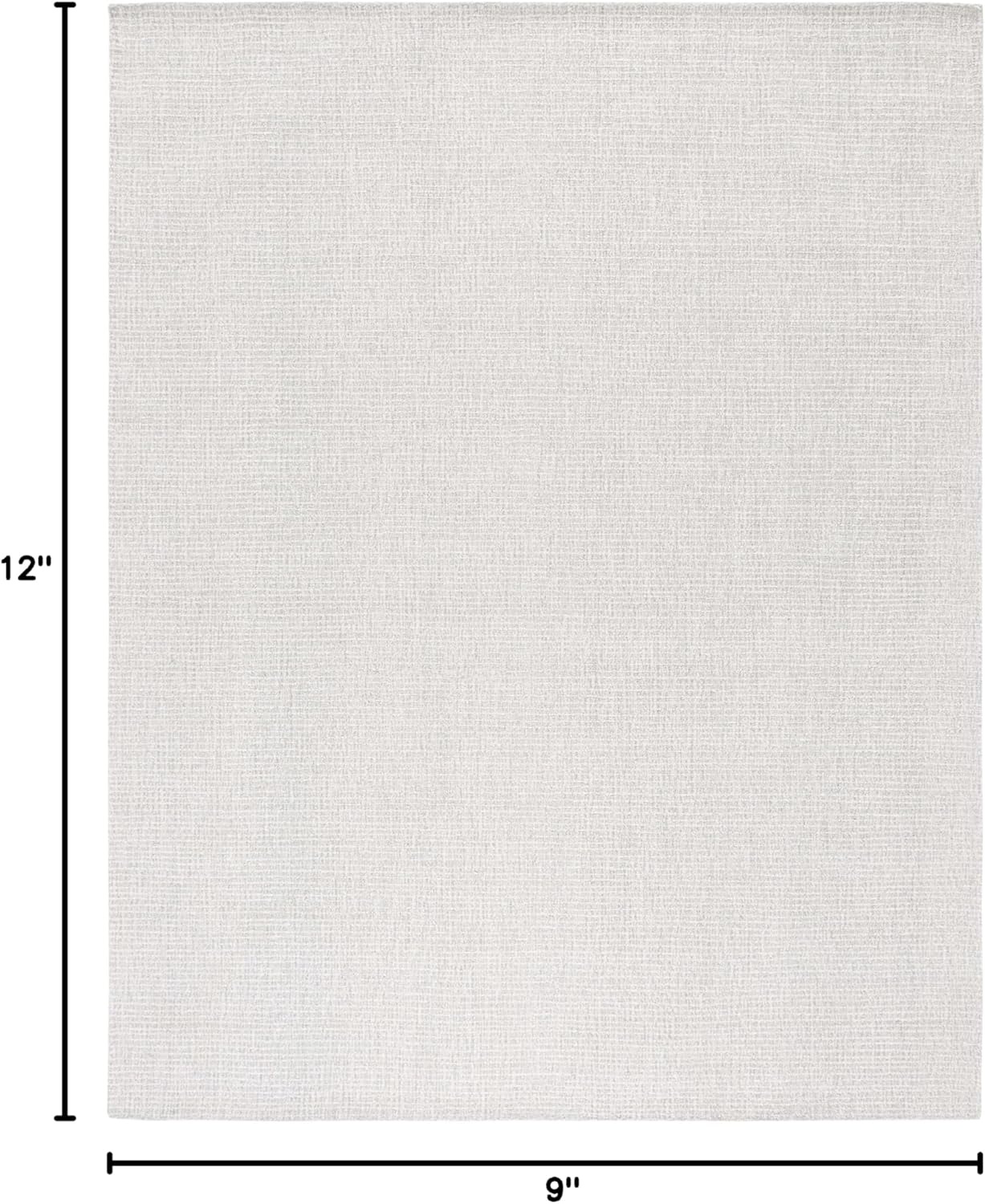 image:imageSAFAVIEH Area Rug 8x10 Abstract Collection Large Light Grey amp Ivory Handmade Wool Ideal for Living Room Bedroom Office Dining Space ABT468FLight GreyIvory