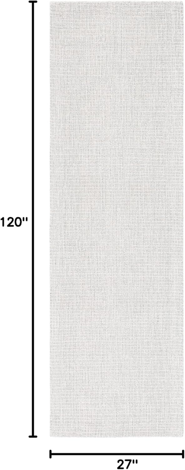 image:imageSAFAVIEH Area Rug 8x10 Abstract Collection Large Light Grey amp Ivory Handmade Wool Ideal for Living Room Bedroom Office Dining Space ABT468FLight GreyIvory