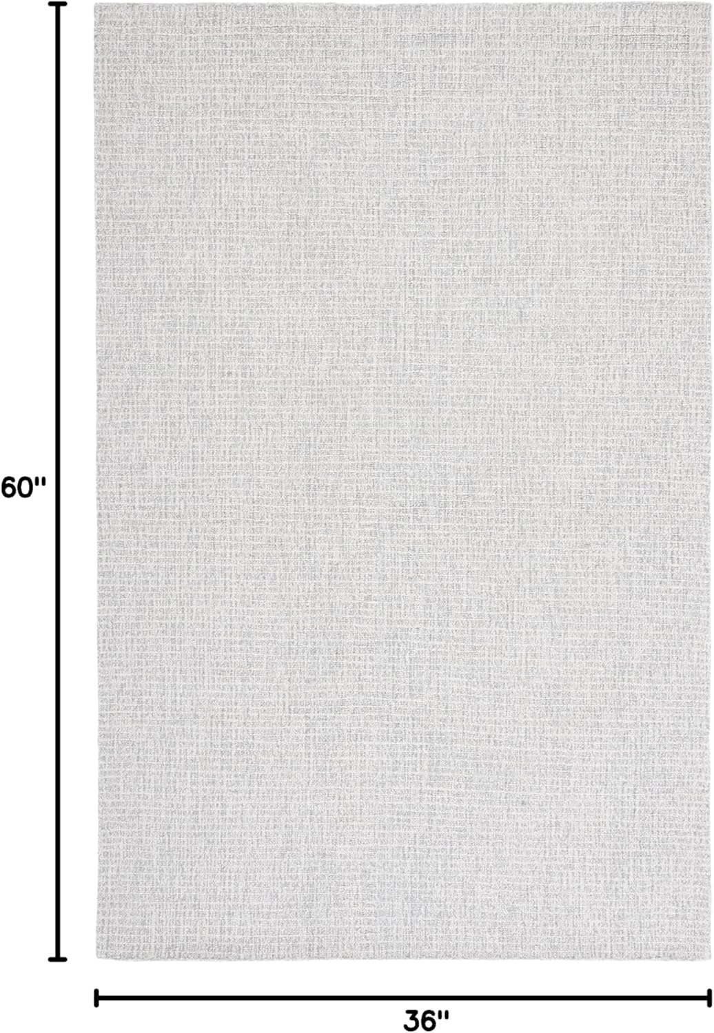 image:imageSAFAVIEH Area Rug 8x10 Abstract Collection Large Light Grey amp Ivory Handmade Wool Ideal for Living Room Bedroom Office Dining Space ABT468FLight GreyIvory
