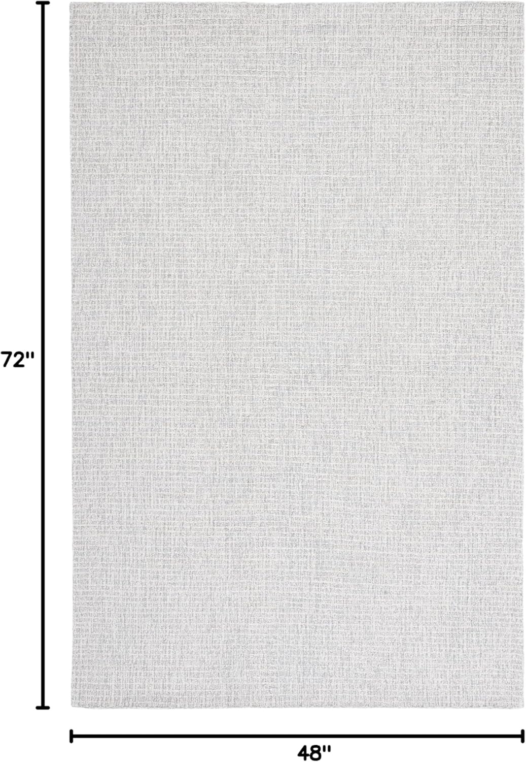 image:imageSAFAVIEH Area Rug 8x10 Abstract Collection Large Light Grey amp Ivory Handmade Wool Ideal for Living Room Bedroom Office Dining Space ABT468FLight GreyIvory