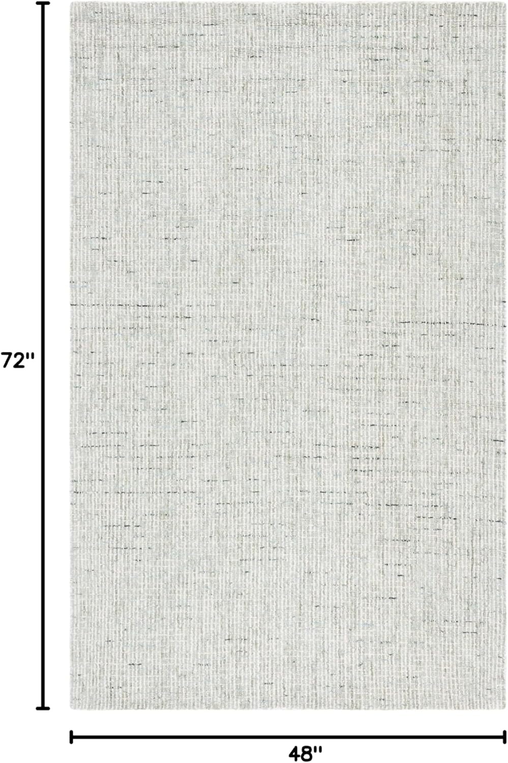 image:imageSAFAVIEH Area Rug 8x10 Abstract Collection Large Light Grey amp Ivory Handmade Wool Ideal for Living Room Bedroom Office Dining Space ABT468FSageIvory