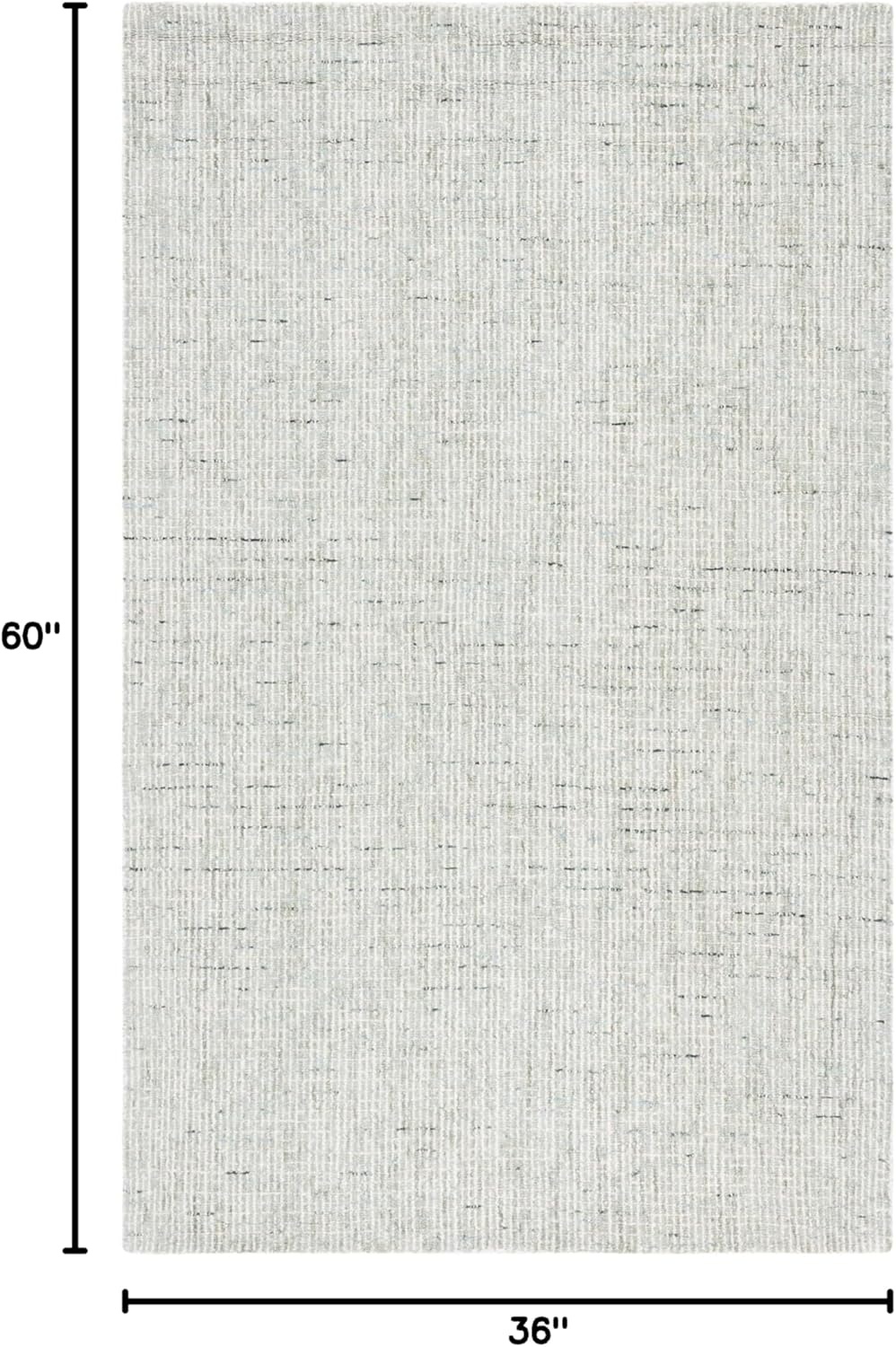 image:imageSAFAVIEH Area Rug 8x10 Abstract Collection Large Light Grey amp Ivory Handmade Wool Ideal for Living Room Bedroom Office Dining Space ABT468FSageIvory