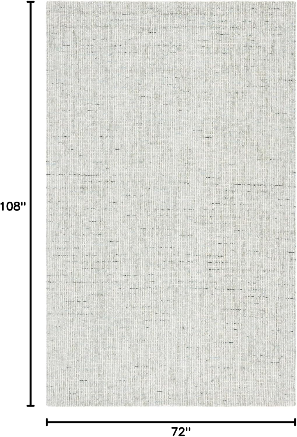 image:imageSAFAVIEH Area Rug 8x10 Abstract Collection Large Light Grey amp Ivory Handmade Wool Ideal for Living Room Bedroom Office Dining Space ABT468FSageIvory
