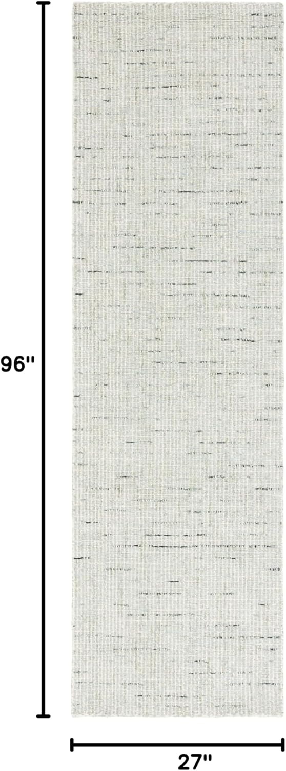 image:imageSAFAVIEH Area Rug 8x10 Abstract Collection Large Light Grey amp Ivory Handmade Wool Ideal for Living Room Bedroom Office Dining Space ABT468FSageIvory