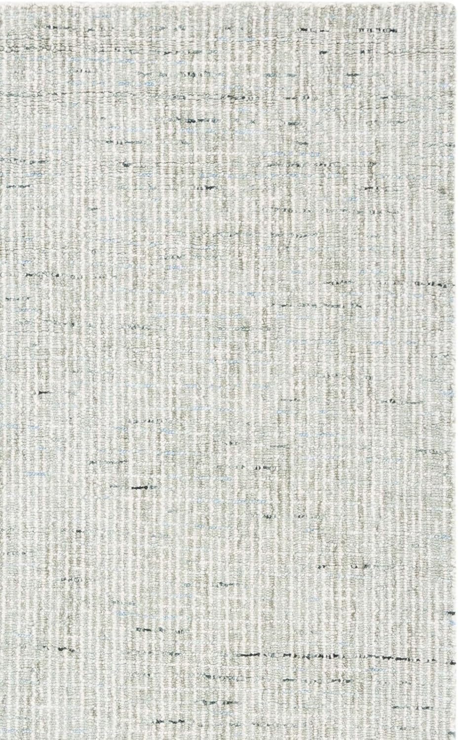 image:imageSAFAVIEH Area Rug 8x10 Abstract Collection Large Light Grey amp Ivory Handmade Wool Ideal for Living Room Bedroom Office Dining Space ABT468FSageIvory