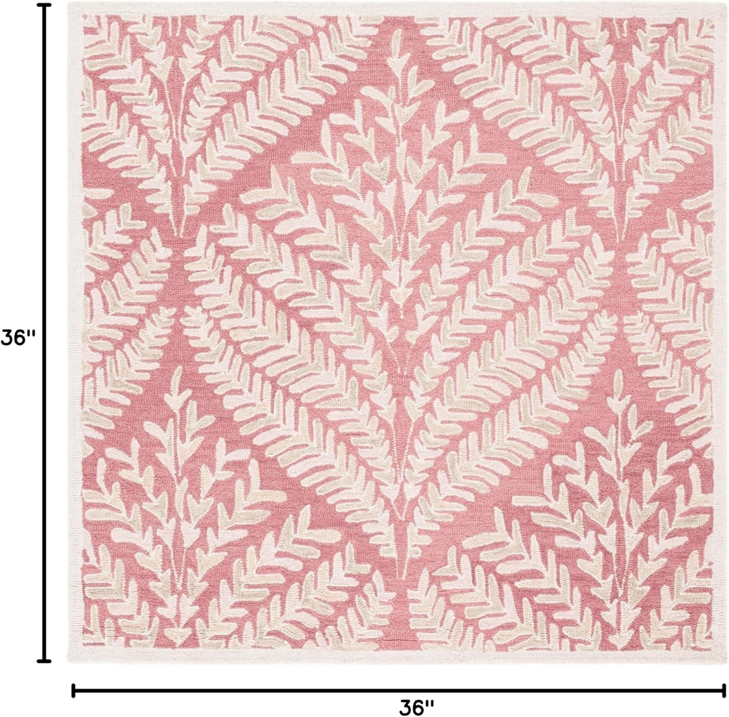 image:imageSAFAVIEH Area Rug 8x10 Capri Collection Large Ivory amp Blue Handmade Wool Ideal for Living Room Bedroom Office Dining Space CPR208APinkIvory